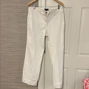 NYDJ Crisp White Trousers/Jeans